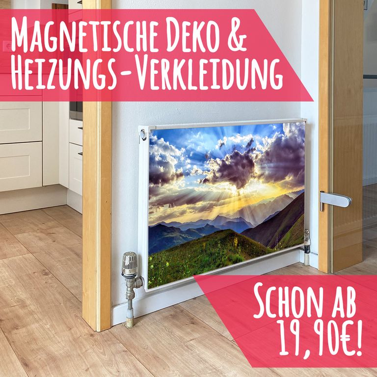 Magnet Heizkörperverkleidung Heizkörperabdeckung Heizung Motiv Sonnenaufgang