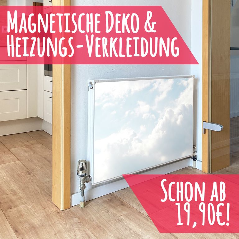 Magnet Heizkörperverkleidung Heizkörperabdeckung Heizung Schutz Motiv Wolken