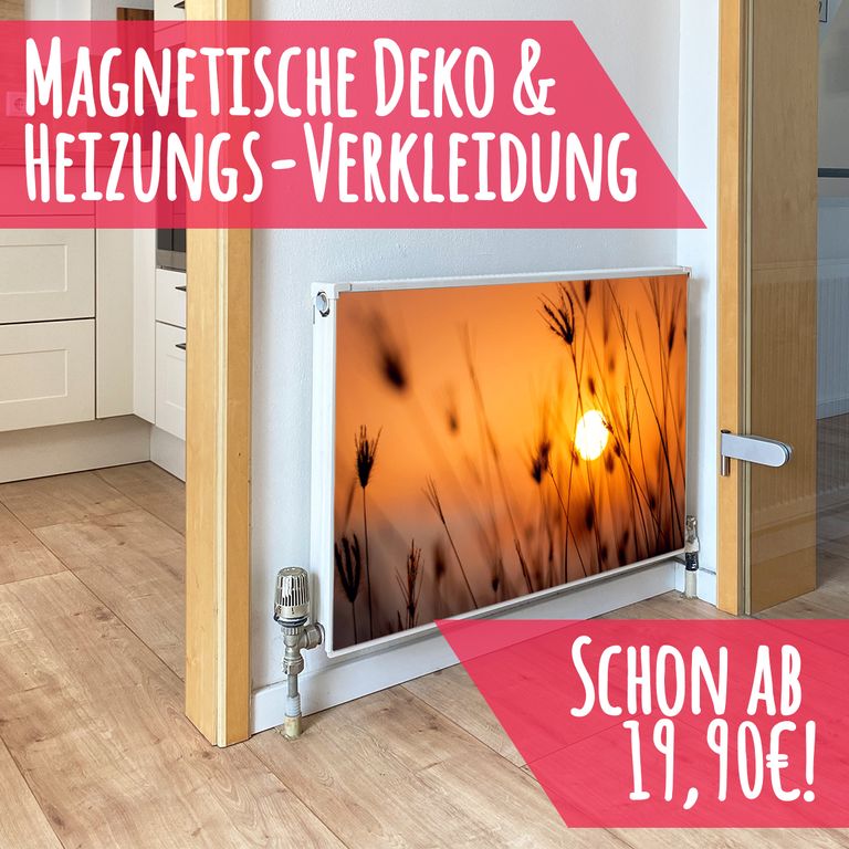 Magnet Heizkörperverkleidung Heizkörperabdeckung Heizung Schutz Motiv Mond