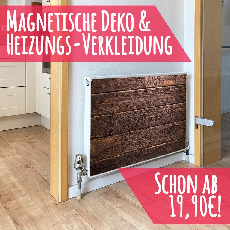 Magnet Heizkörperverkleidung Heizkörperabdeckung Heizung Schutz Motiv Wood