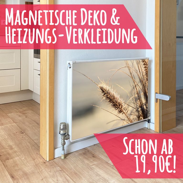 Magnet Heizkörperverkleidung Heizkörperabdeckung Heizung Schutz Motiv Getreide