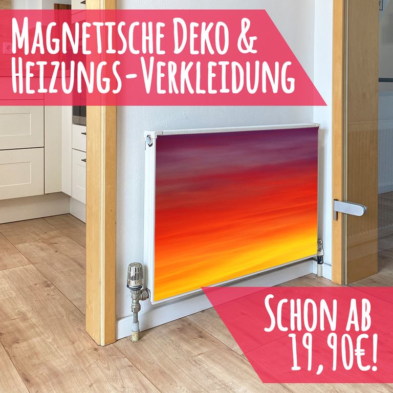 Magnet Heizkörperverkleidung Heizkörperabdeckung Heizung Schutz Motiv Warme Farben