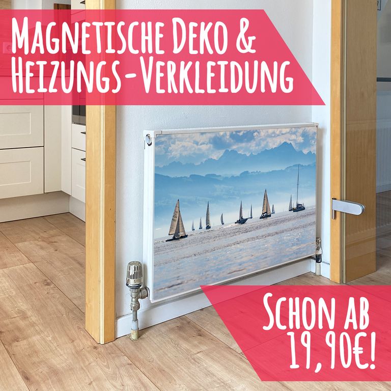 Magnet Heizkörperverkleidung Heizkörperabdeckung Heizkörper - Motiv Segelboote
