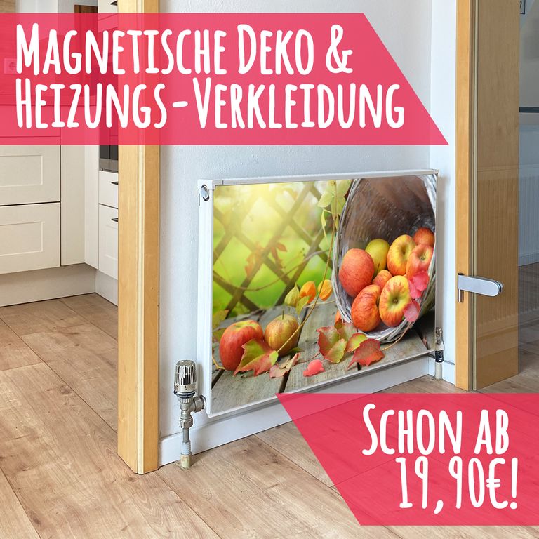 Magnet Heizkörperverkleidung Heizkörperabdeckung Heizung Schutz Motiv Apple