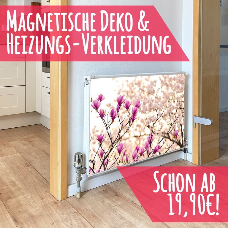 Magnet Heizkörperverkleidung Heizkörperabdeckung Heizung Schutz Motiv Magnolia
