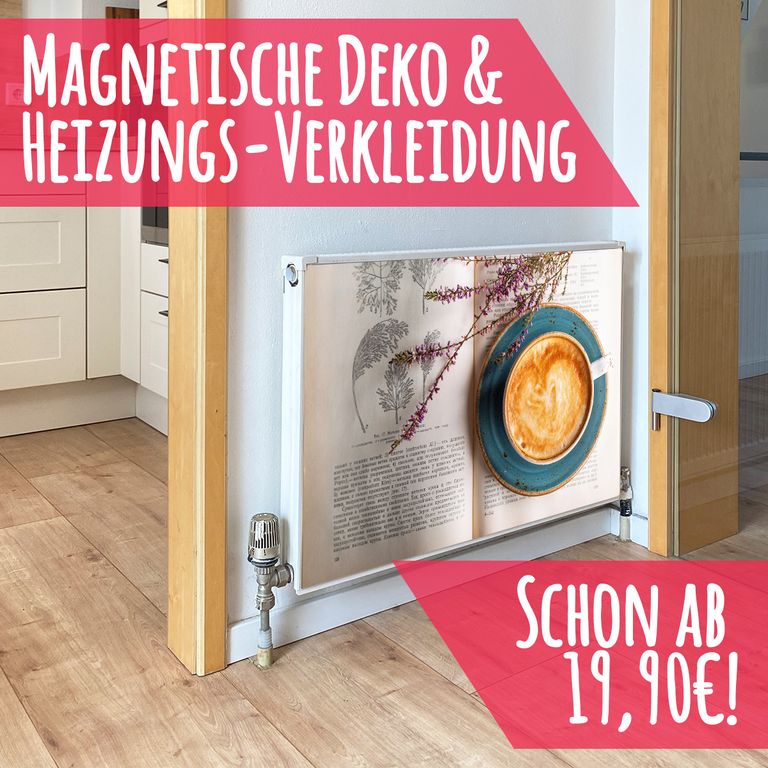 Magnet Heizkörperverkleidung Heizkörperabdeckung Heizung Schutz Motiv Book