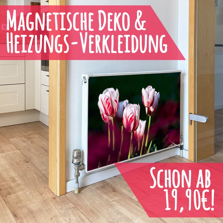 Magnet Heizkörperverkleidung Heizkörperabdeckung Heizkörper - Motiv Tulpen