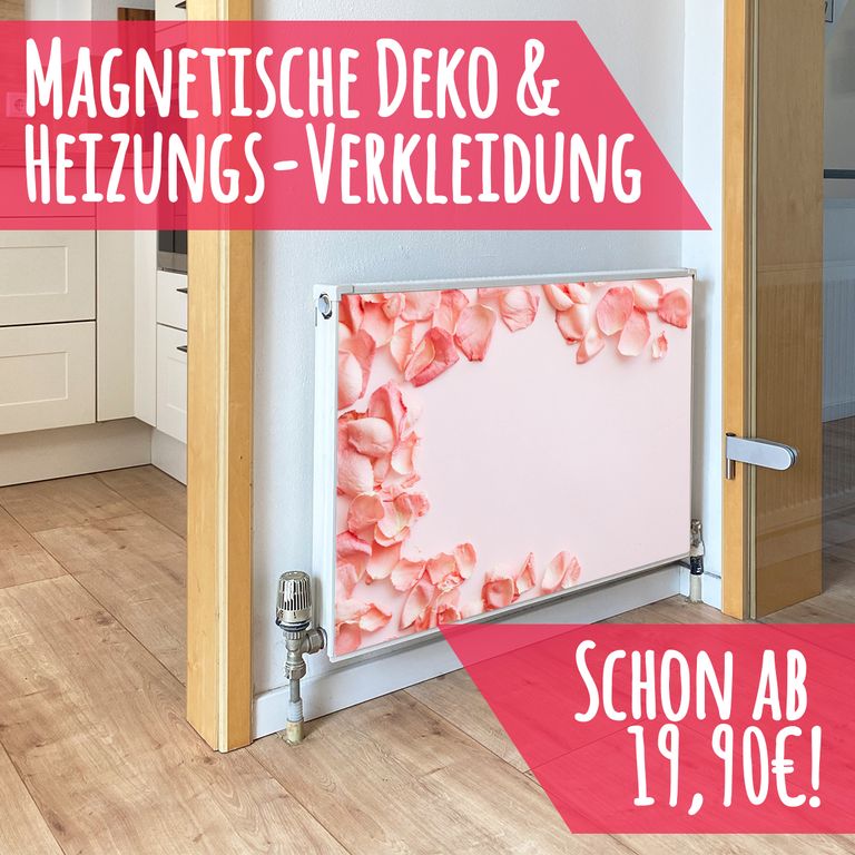 Magnet Heizkörperverkleidung Heizkörperabdeckung Heizkörper - Motiv Rosenblätter