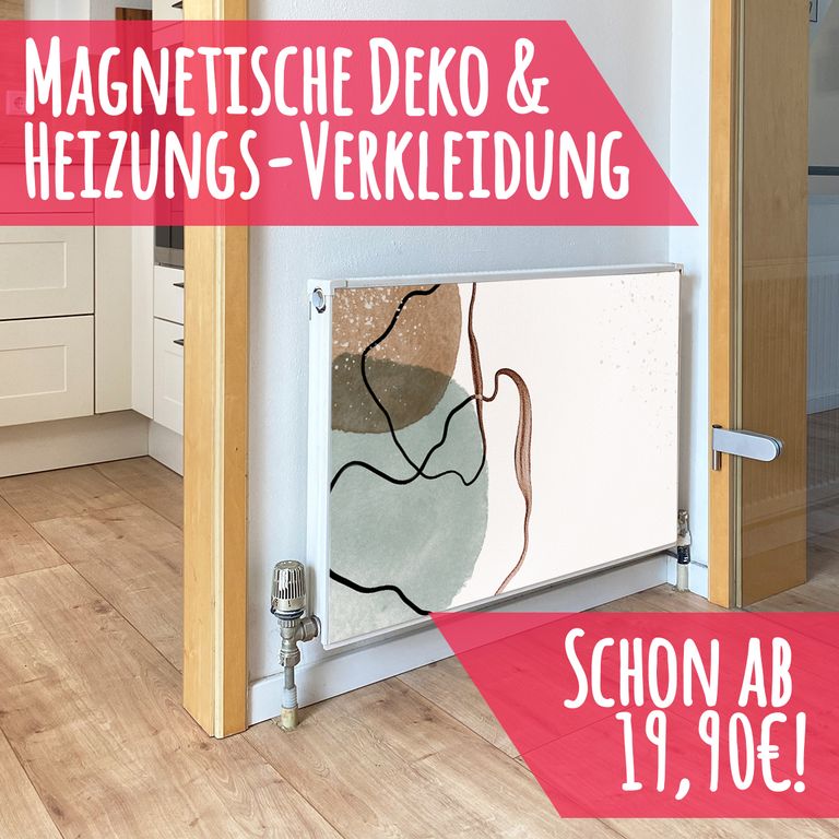 Magnet Heizkörperverkleidung Heizkörperabdeckung Heizung Schutz Motiv Lines