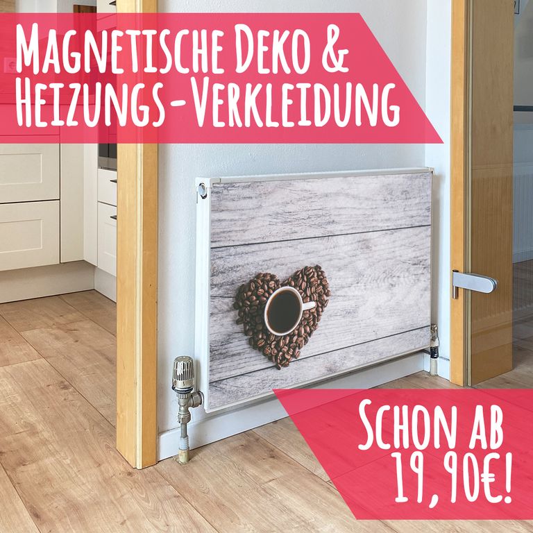 Magnet Heizkörperverkleidung Heizkörperabdeckung Heizkörper - Motiv Kaffeezeit