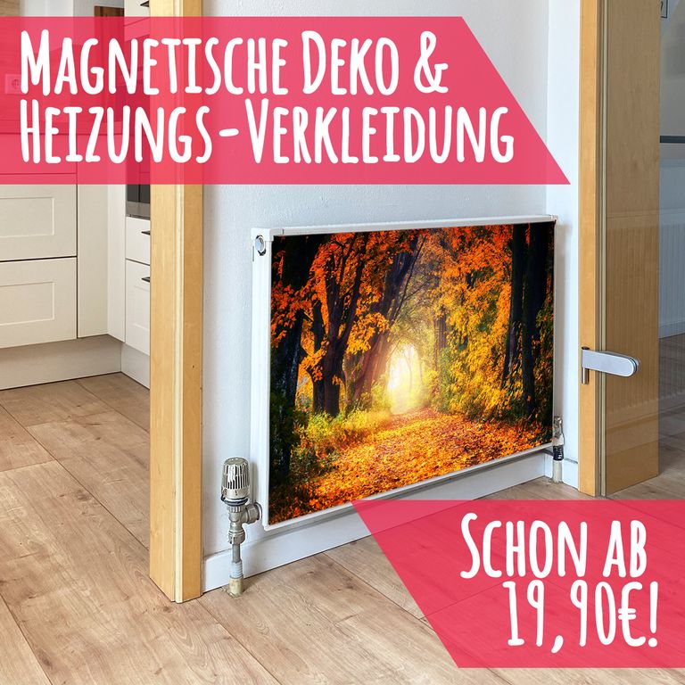 Magnet Heizkörperverkleidung Heizkörperabdeckung Heizung Schutz Motiv Laubbaum