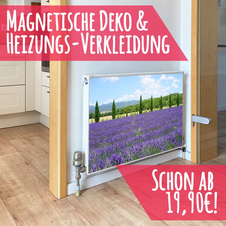Magnet Heizkörperverkleidung Heizkörperabdeckung Heizung Schutz Motiv Lavendelblüten