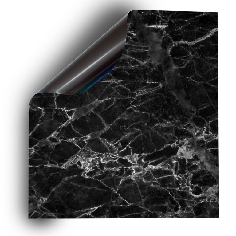 Spülmaschinen Möbel Magnetfolie Dekofolie Dekor Einzelbild - Motiv Black