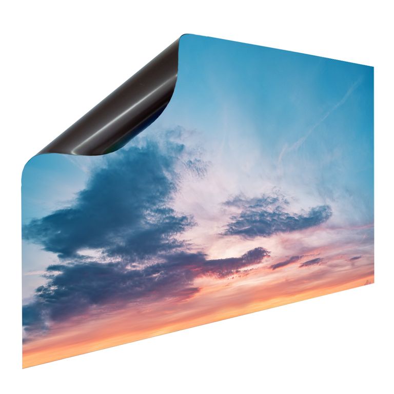 Bedruckte Magnetpinnwand Eisenfolie Whiteboard Magnetwand Motiv Bluesky