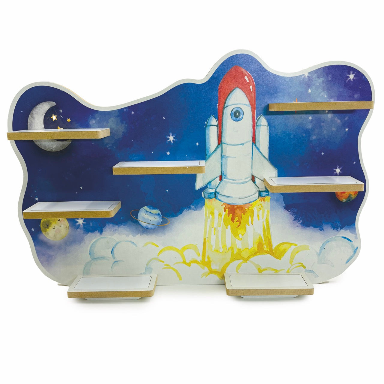 Smagnon Regal für die Toniebox und Tonie Figuren Motiv Rakete Kinderspielzeug (Rakete)