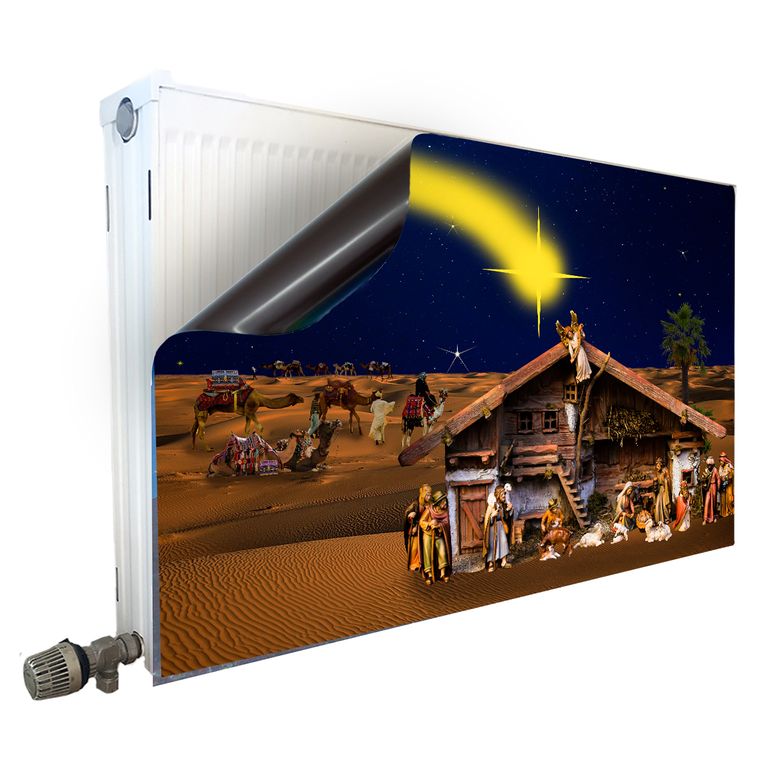 Magnet Heizkörperverkleidung Heizkörperabdeckung Heizung Motiv Weihnachtskrippe