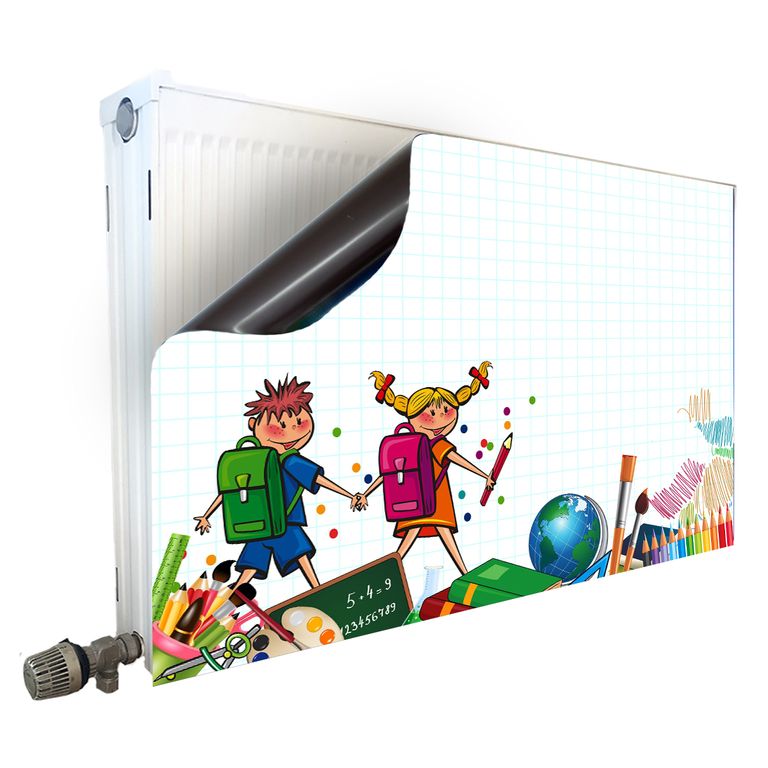 Magnet Heizkörperverkleidung Heizkörperabdeckung Heizkörper - Motiv Klassenzimmer