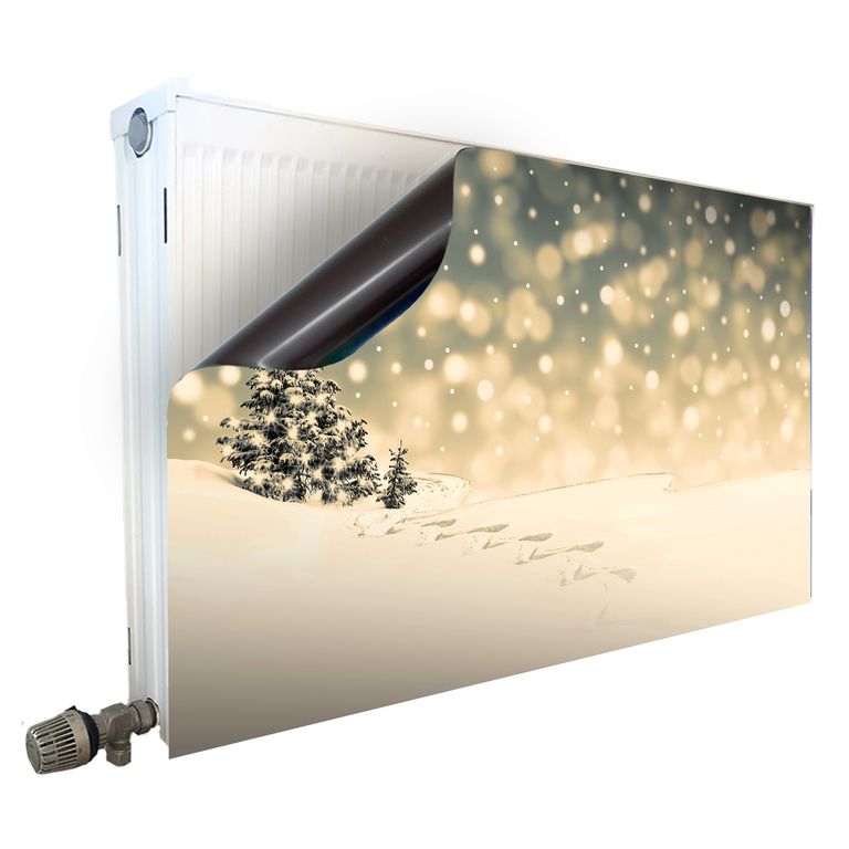 Magnet Heizkörperverkleidung Heizkörperabdeckung Heizung Schutz Motiv Let_it_snow