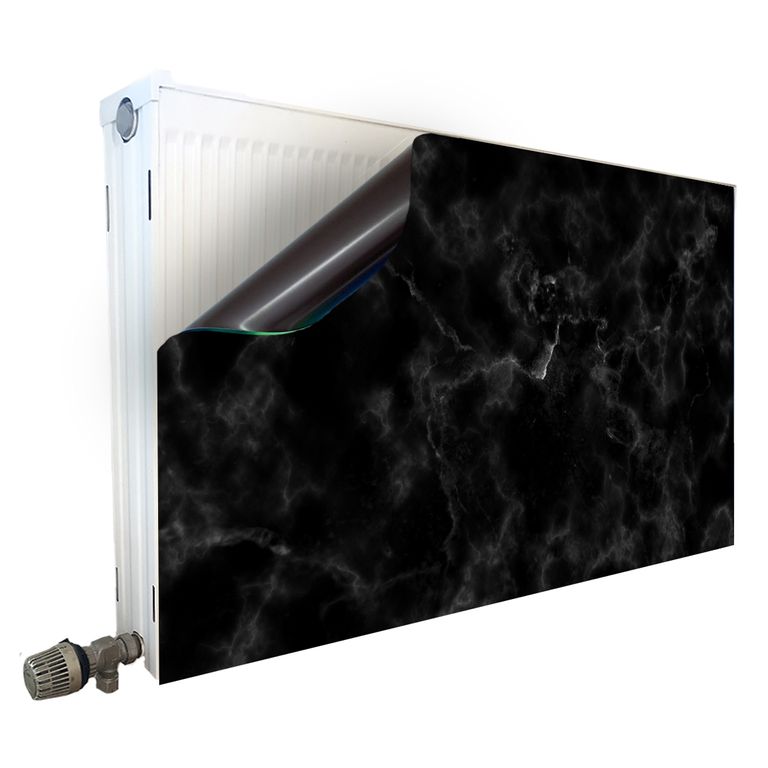Magnet Heizkörperverkleidung Heizkörperabdeckung Heizung Schutz Motiv Marmor Schwarz