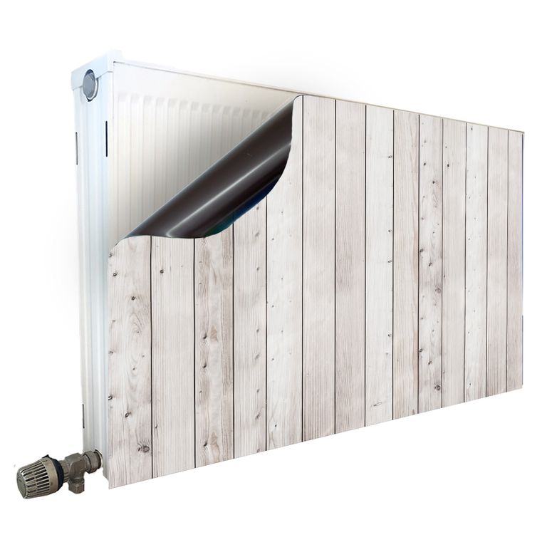 Magnet Heizkörperverkleidung Heizkörperabdeckung Motiv - Helle Holzdielen
