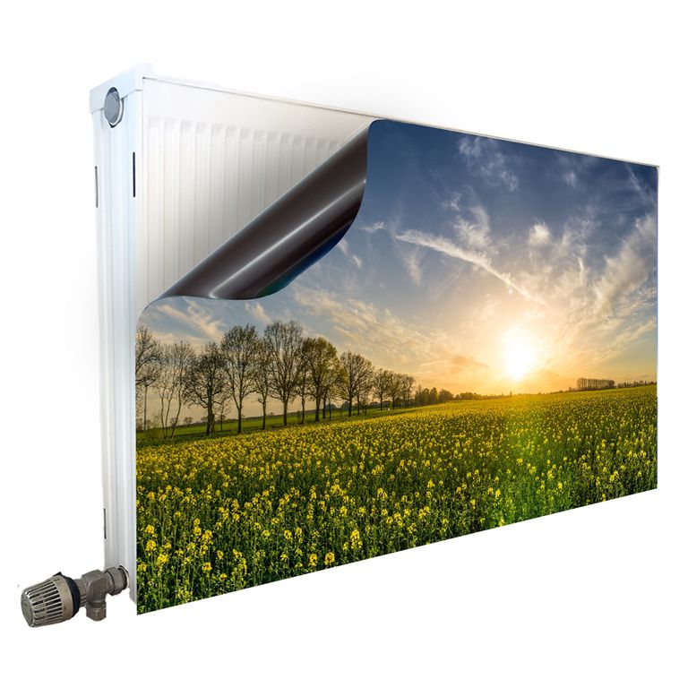 Magnet Heizkörperverkleidung Heizkörperabdeckung Heizung Motiv Rapsfeld