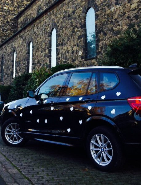 Magnet-Herz Weiß Glänzend 70mm x 75mm