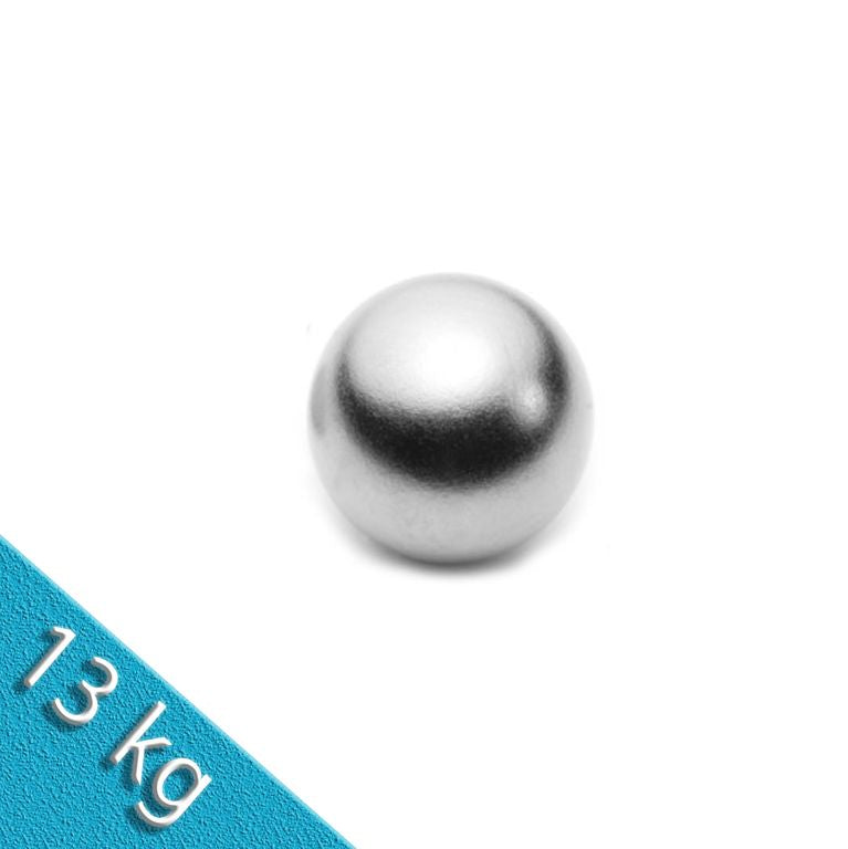 Kugelmagnet Ø 30 mm Neodym N40 verchromt
