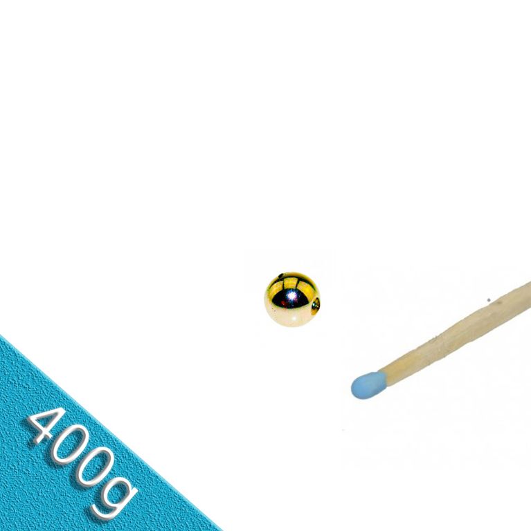 Magnetkugel / Kugelmagnet Ø 5,0 mm Gold N40 - hält 400 g