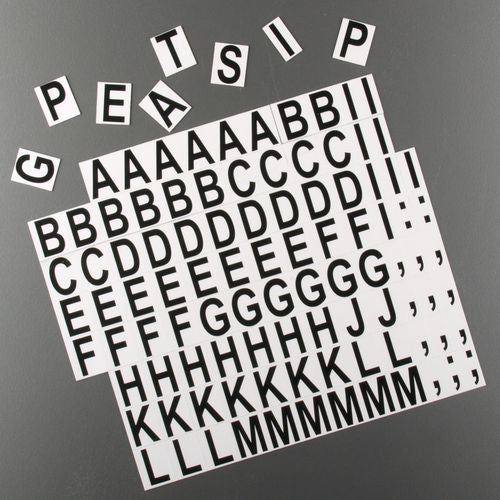 Magnetische Buchstaben - 240 Buchstaben / Zeichen