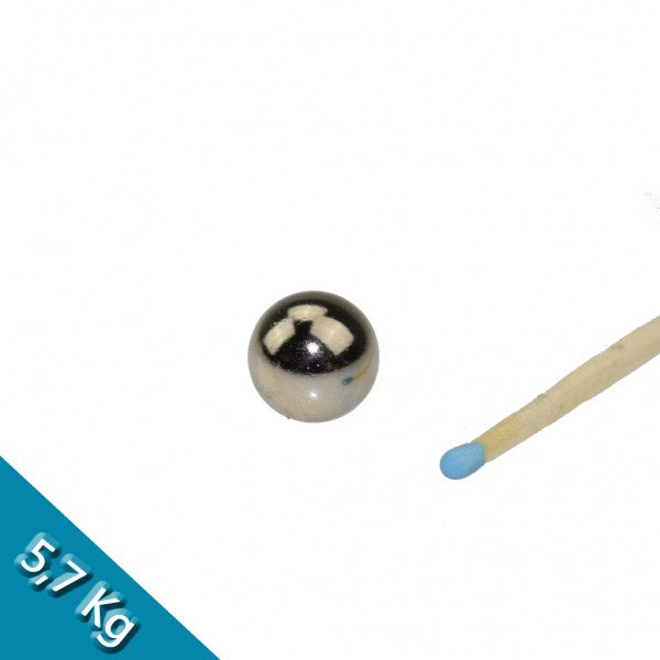 Magnetkugel - Kugelmagnet Ø 19,0 mm Chrom N38 - hält 5,7 kg