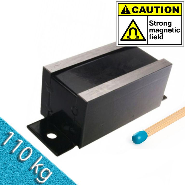 Magnetsystem 100x50x50 mit Grundplatte, schraubbar - 110 kg