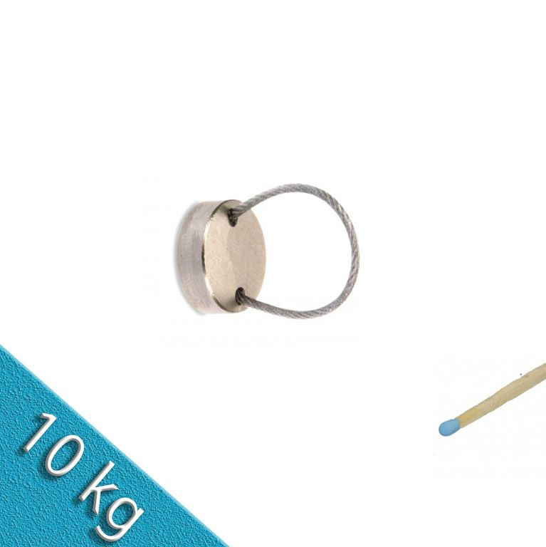 Magnetteller Ø18 mit flexiblem Stahlseil VarioSeil hält 10kg