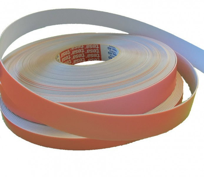 Stahlband Weiß mit Universalkleber - Meterware - 12,5mm