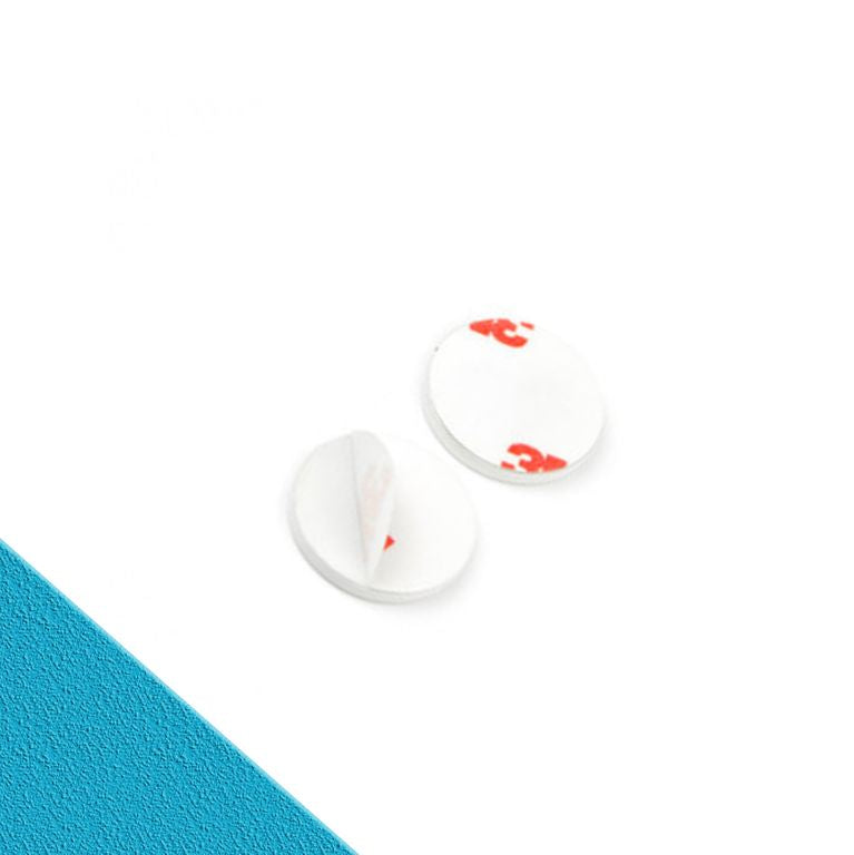 Metallscheibe 3M Kleber selbstklebend Weiß Ø13mm | Haftgrund für Magnete