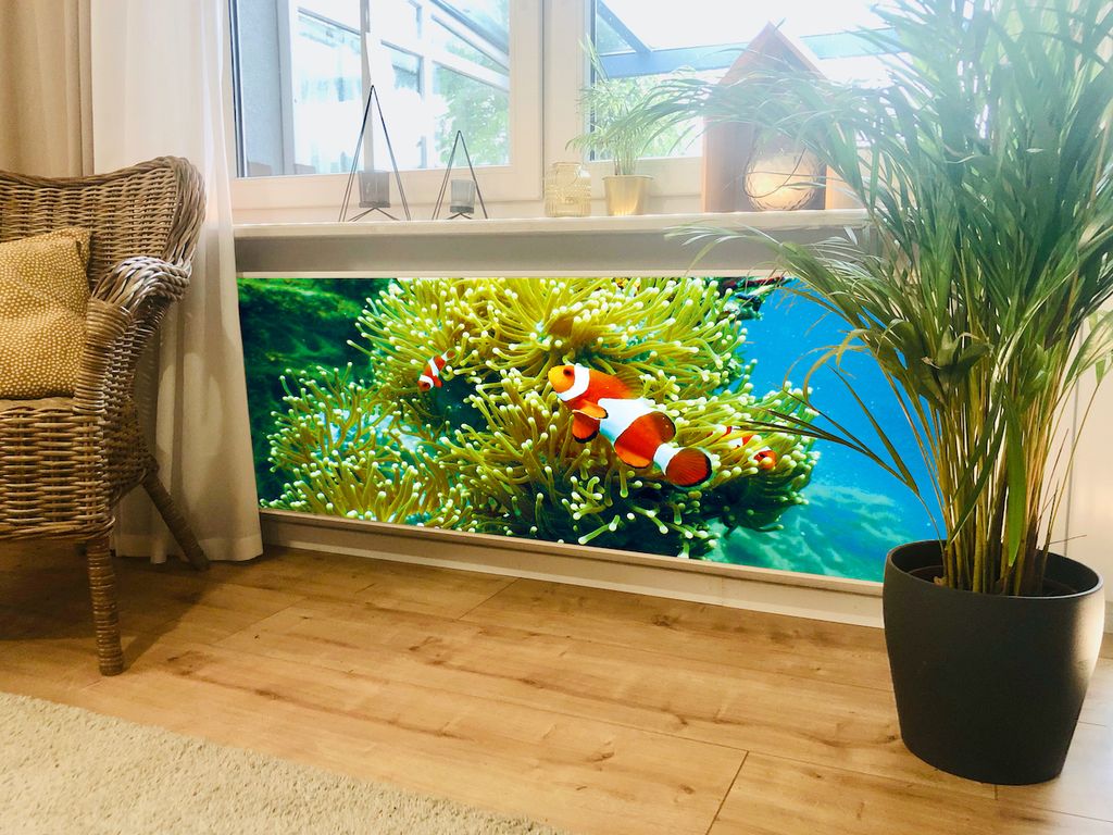 Magnet Heizkörperverkleidung Heizkörperabdeckung Heizung Schutz Motiv Unterwasser