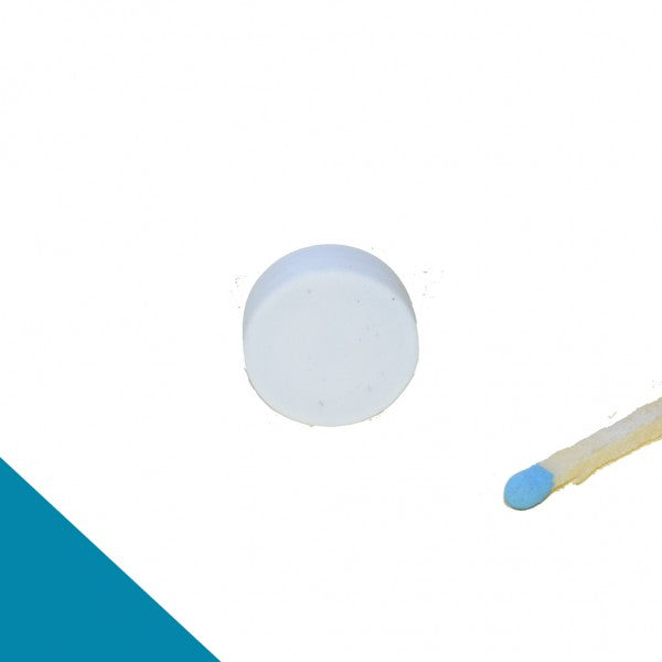 Neodym Magnet Ø 16,0 x 6,0 mm mit Kunststoffmantel - weiß (Haftkraft 2,6KG)