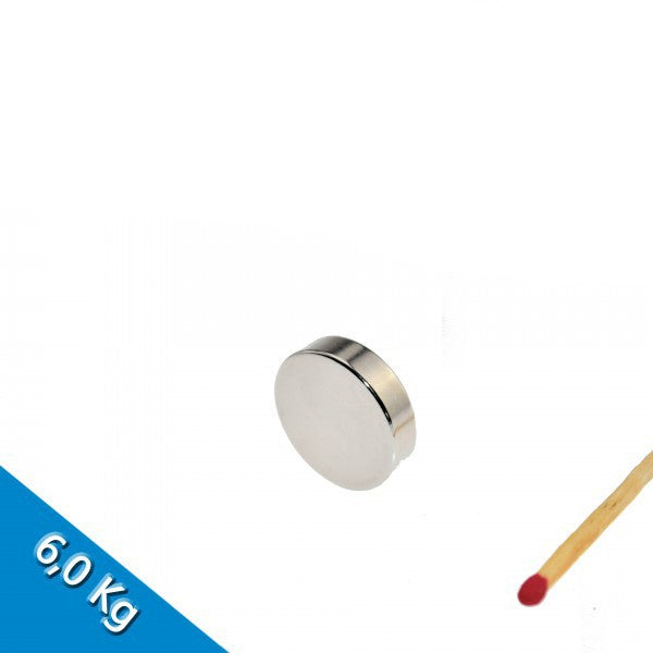 Neodym Scheibenmagnet Ø 20mm x 5mm N35 Nickel