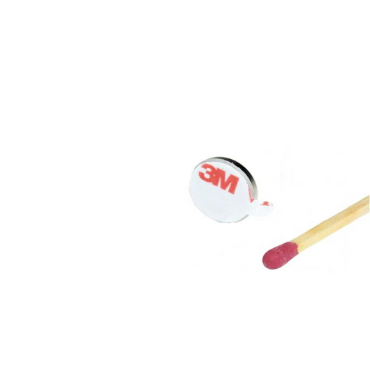 Neodym Scheibenmagnet Ø 20,0 x 2,0 mm N35 Nickel selbsklebend