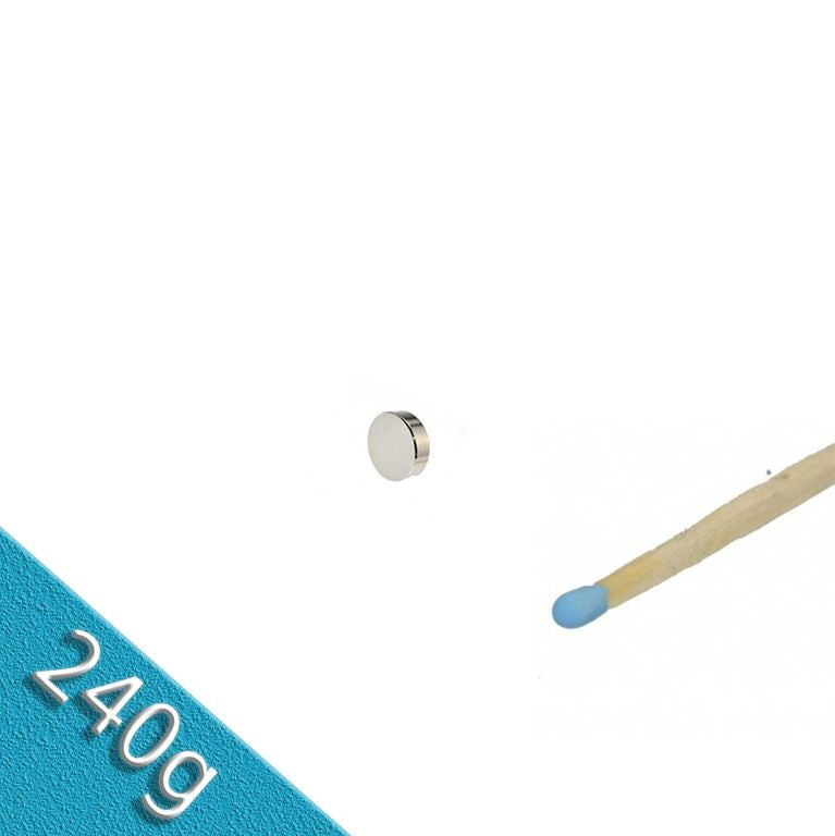 Neodym Scheibenmagnet Ø 4,0 x 1,0 mm N45 Gold - hält 240 g