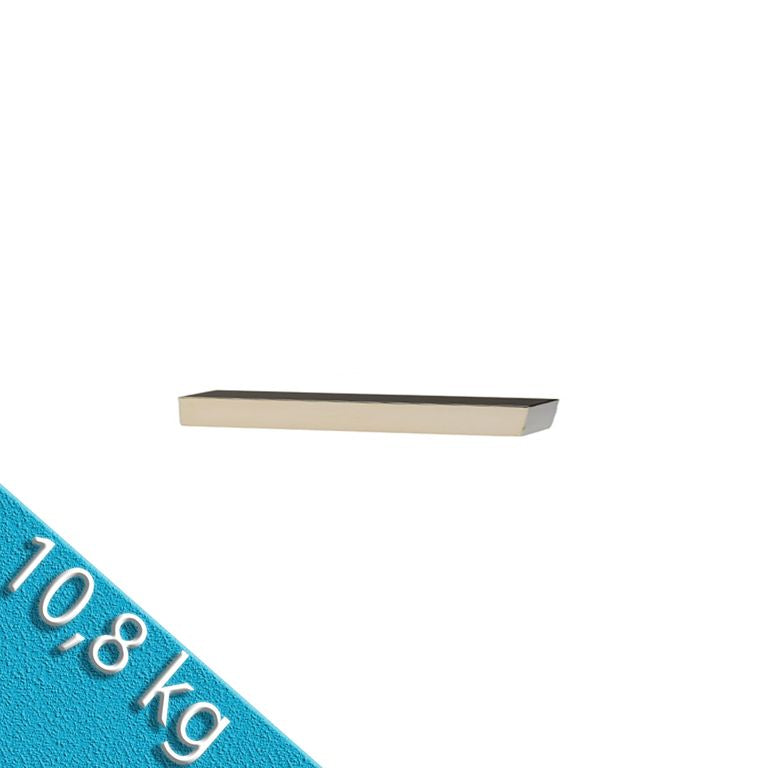 Quadermagnet 50,0 x 15,0 x 5,0 mm N40 Nickel - hält 10,8 kg