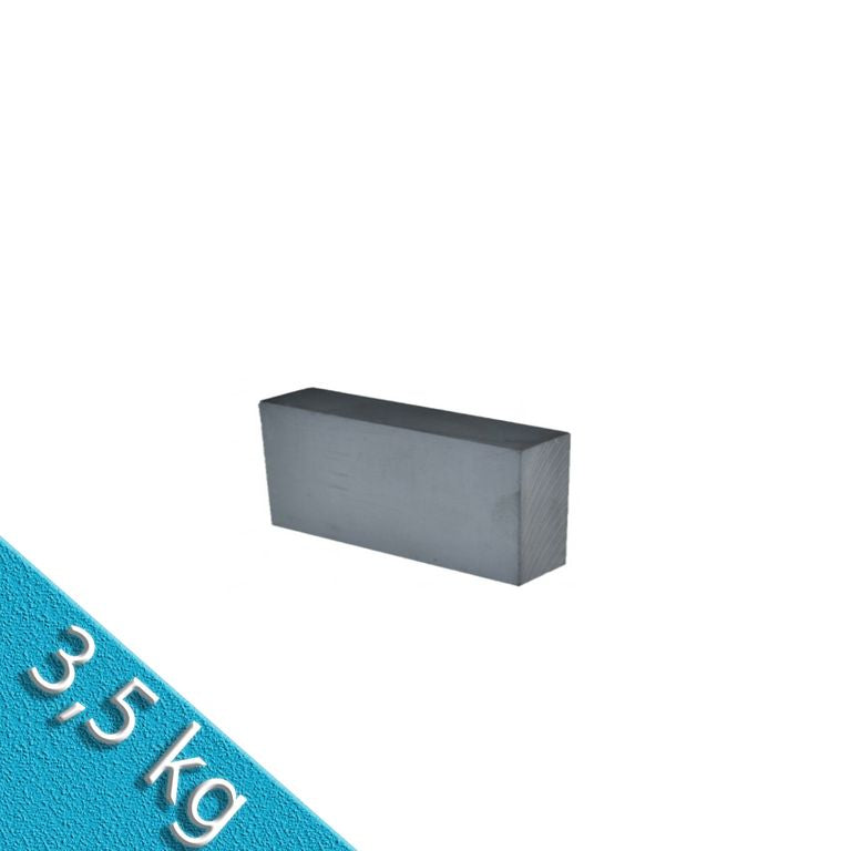 Quadermagnet 60,0 x 20,0 x 15,0 mm Y35 Ferrit - hält 3,5 kg