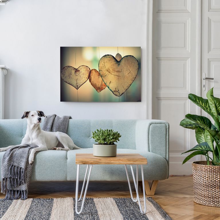 Bedrucktes Acrylglas als Magnetwand, Küchen-Hintergrund, Motiv Heart