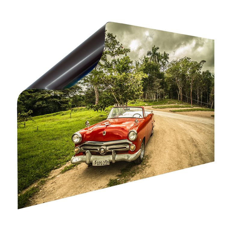 Magnet Heizkörperverkleidung Heizkörperabdeckung Heizkörper - Motiv Oldtimer-rot