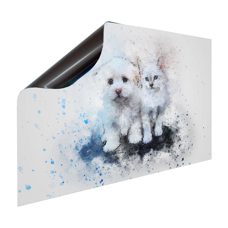 Magnet Heizkörperverkleidung Heizkörperabdeckung Heizung Schutz Motiv Cat and Dog