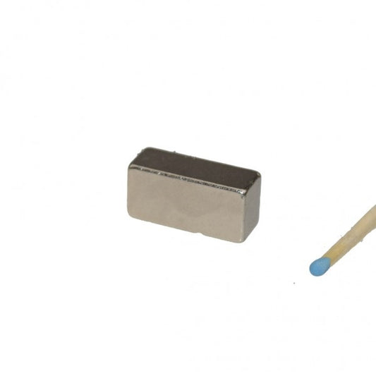 SmCo-Quadermagnet 25,0 x 9,5 x 12,0 mm Nickel - hält 4,5 kg