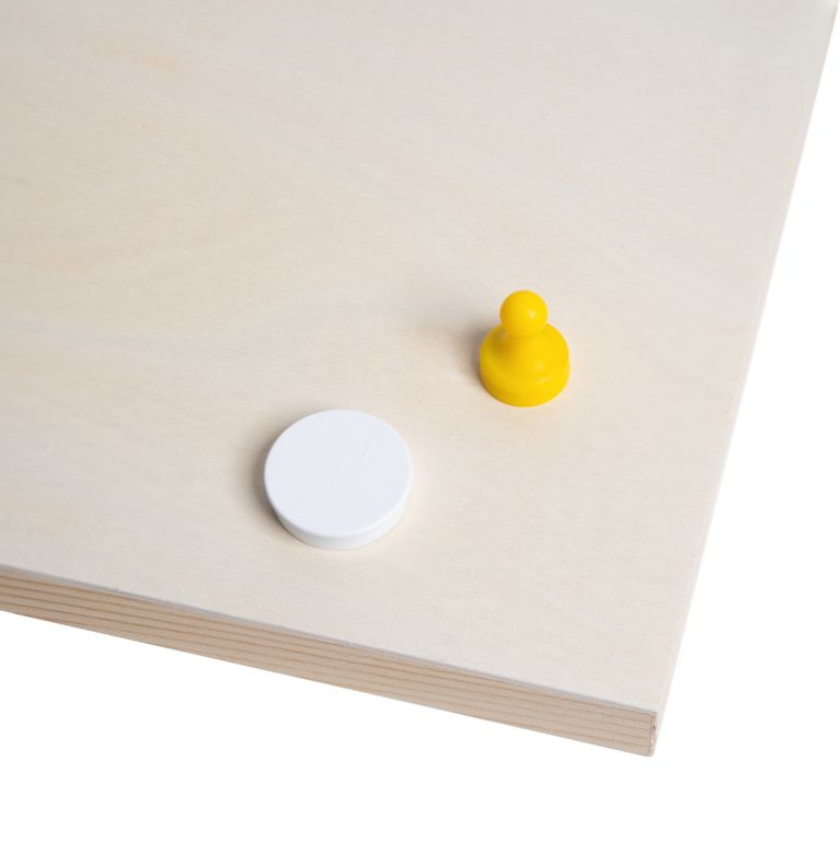 Namenstafel Holz-Magnetboard Holztafel Pinnwand - Inkl. 3 Magnete Motiv: Regenbogen