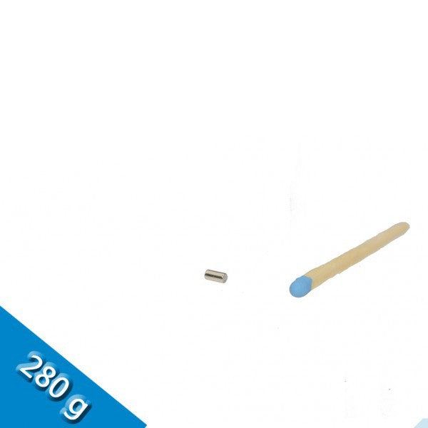 Stabmagnet Ø 2,0 x 4,0 mm N45 Nickel