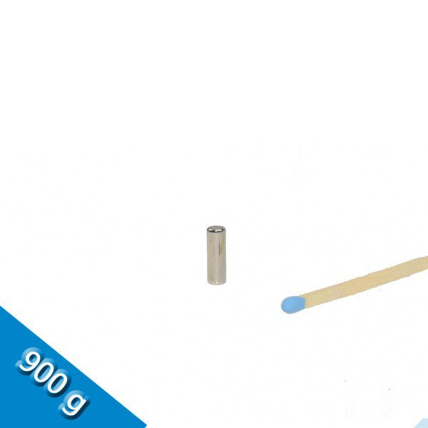 Stabmagnet Ø 4,0 x 10,0 mm N45 Nickel