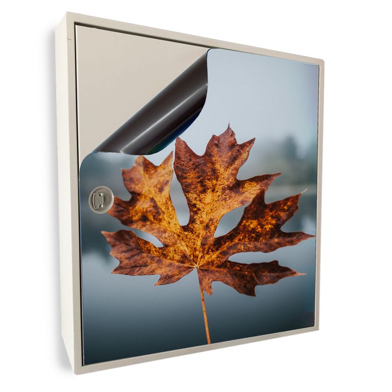 Stromkasten Magnet Bild Deko Stromverteiler Sicherungskasten Motiv Blatt