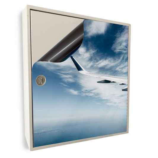 Stromkasten Magnet Bild Deko Stromverteiler Sicherungskasten Motiv Flugzeug